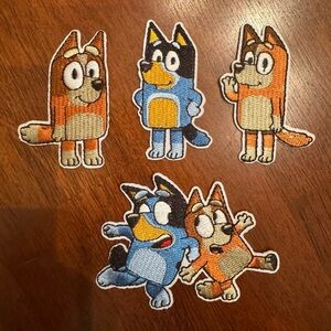 NEW Bluey & Bingo Embroidered Patches